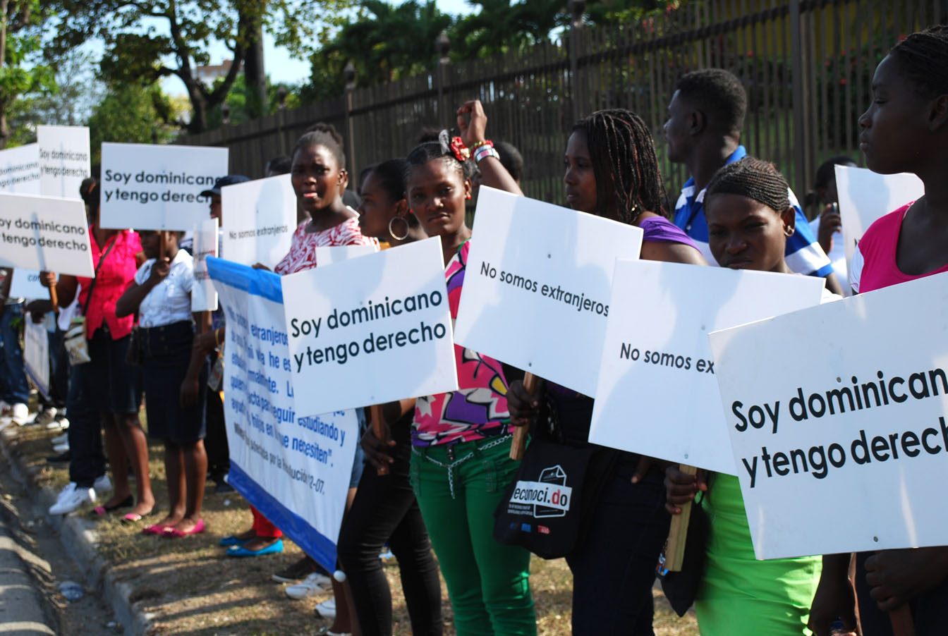 Young Dominicans protest court rulings in the Dominican Republic.