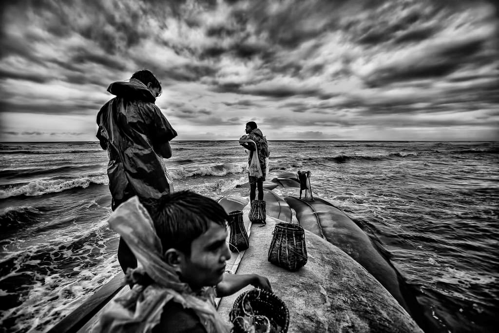Children on sea