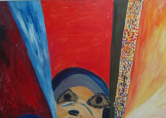 3.	Painting by a stateless orphan child on the theme of nationality and statelessness © UNHCR Côte d’Ivoire / SOS Villages Aboisso’