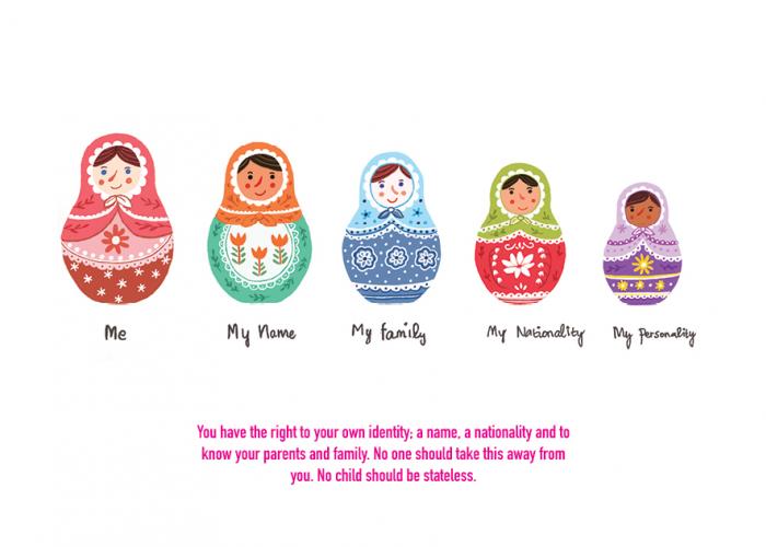 Children have the right to their own identity, including a name and nationality